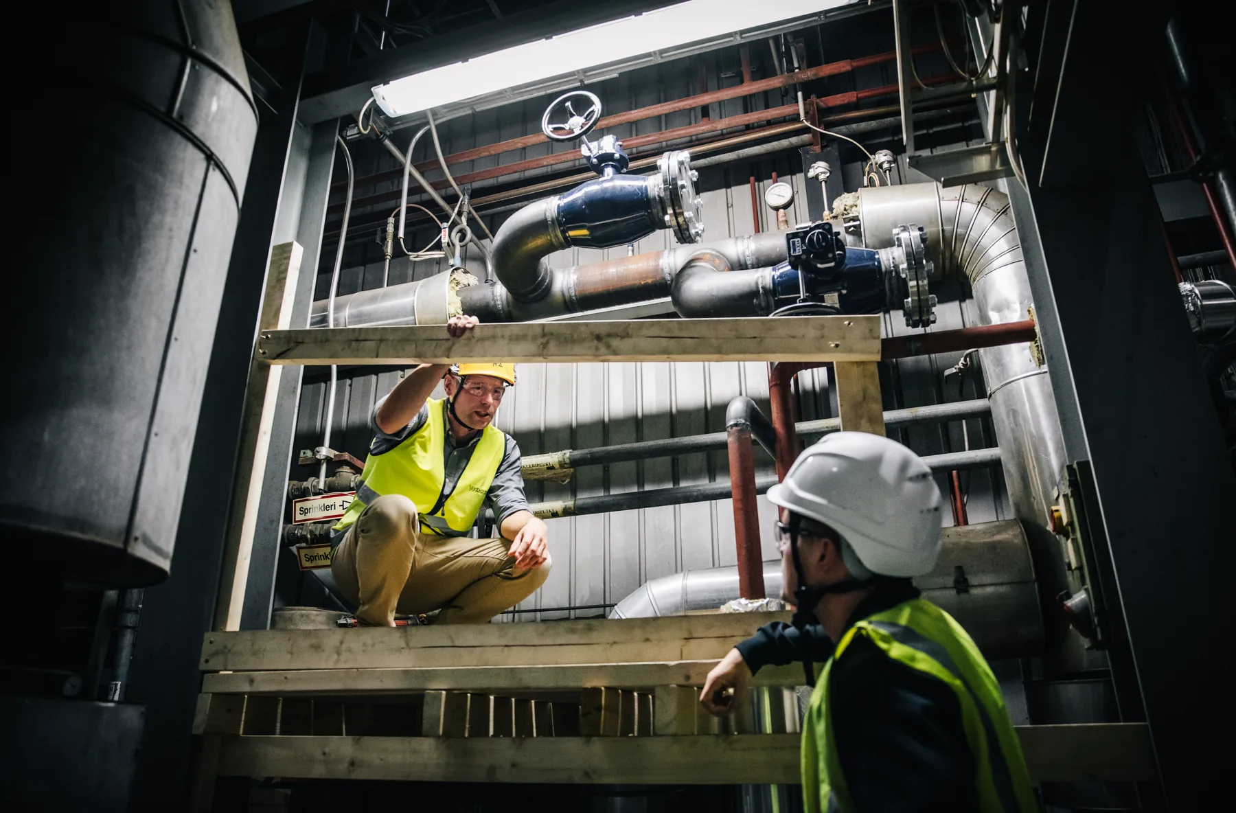 Fredrik Ahlström at an industrial installation